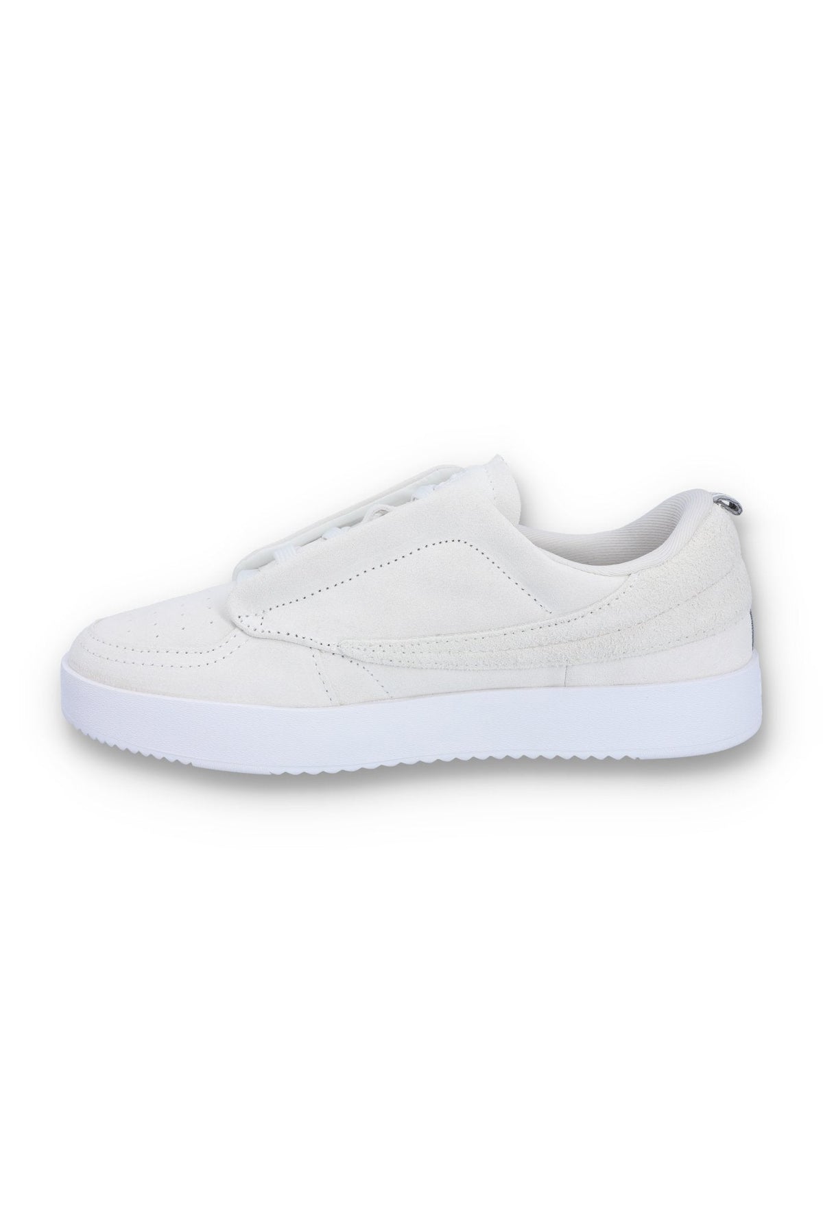 White Suede Festa 77 Heritage Tennis Trainer - White