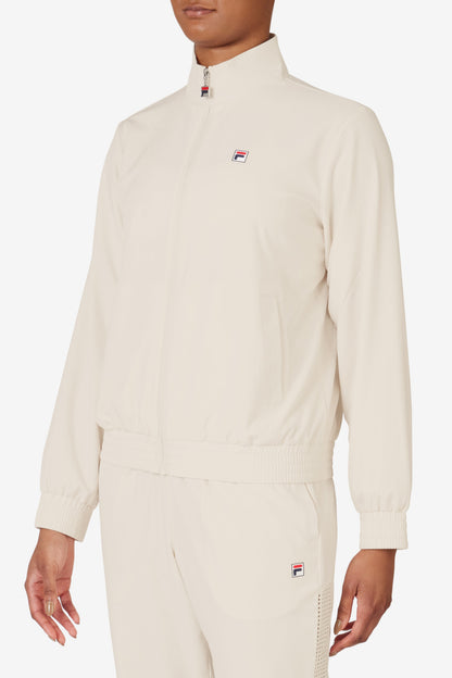 Beige Tennis Advantage Track Top - Beige