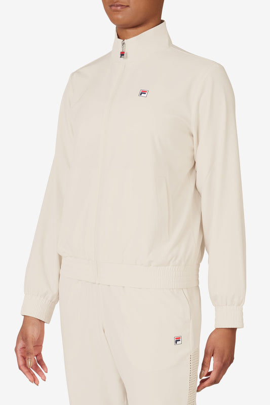 Beige Tennis Advantage Track Top - Beige
