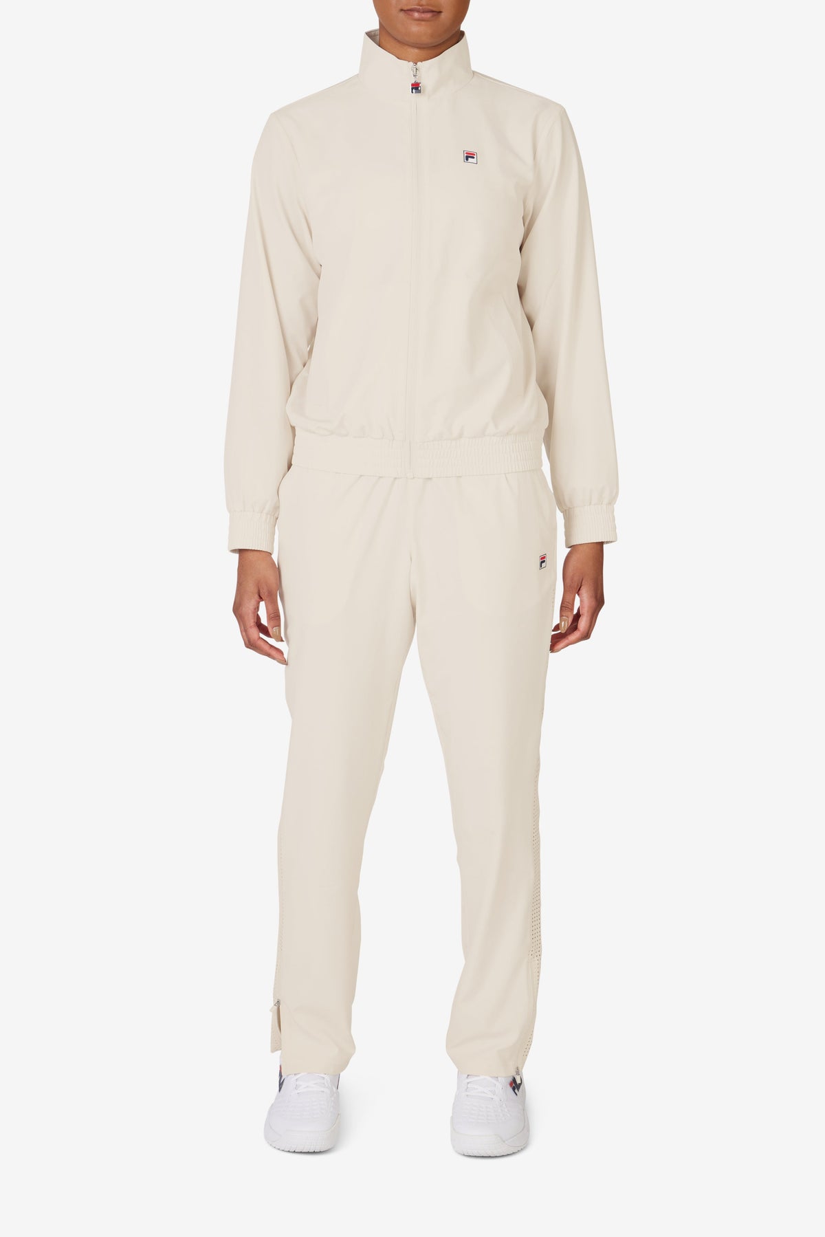 Beige Tennis Advantage Track Top - Beige