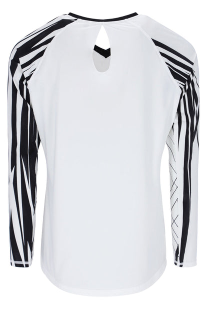 White Pro Tennis Long Sleeved Top - White