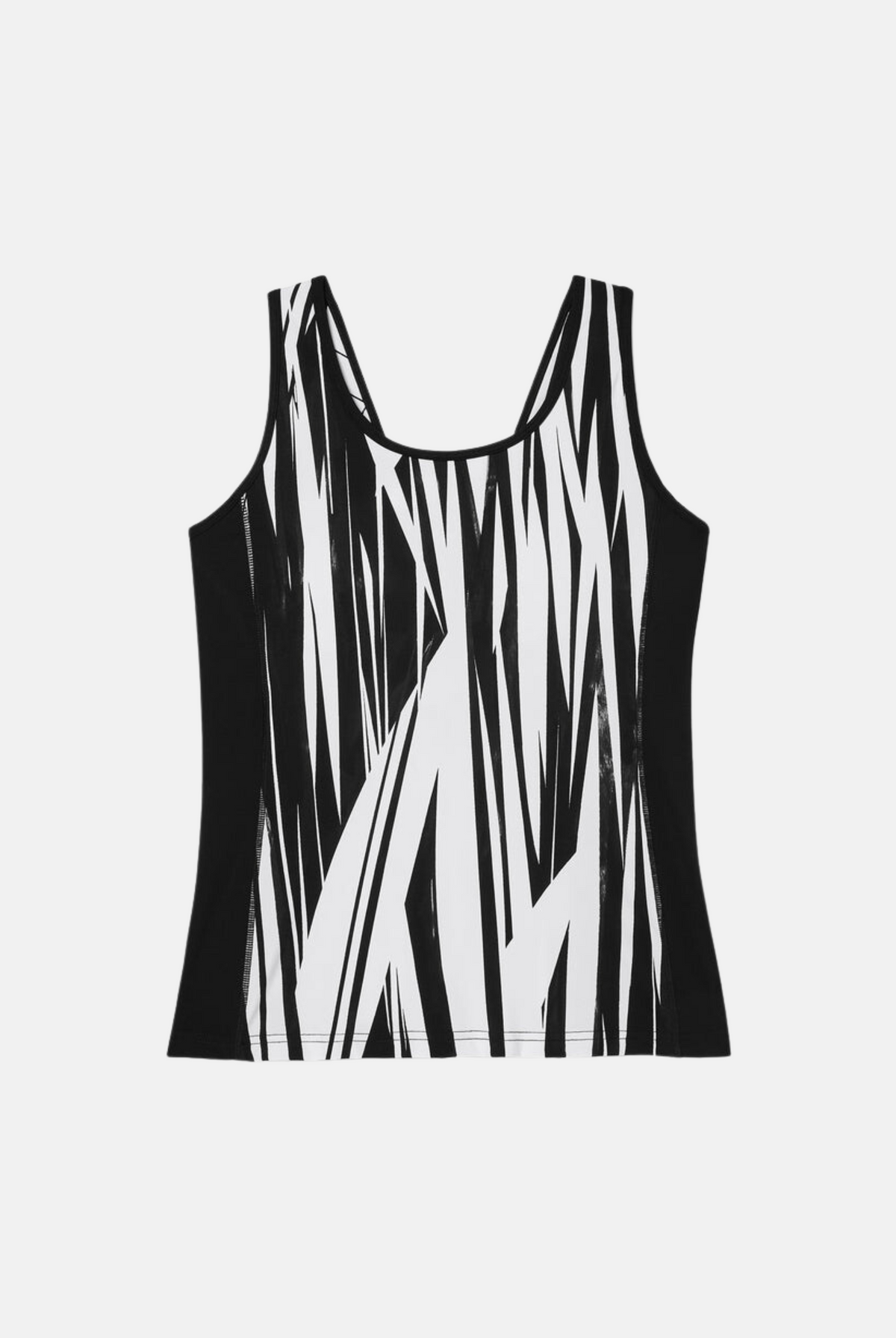 Shattered Black Pro Tennis V-Back Tank - Shattered Black