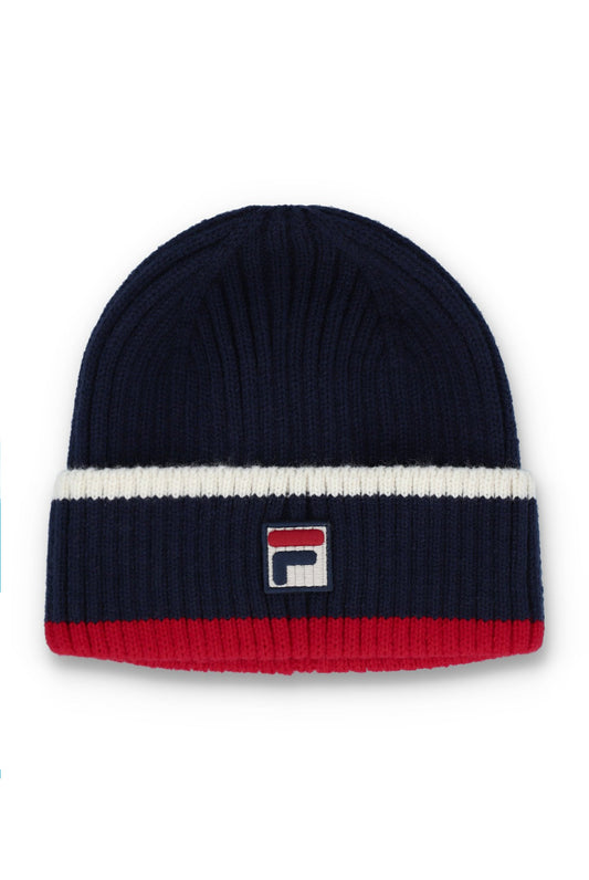Fila Navy Ciro Ribbed Turn-Up Beanie - Fila Navy