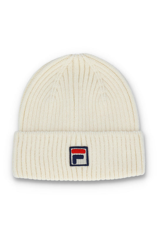Gardenia Ricco Ribbed Watchman Turn-Up Beanie - Gardenia