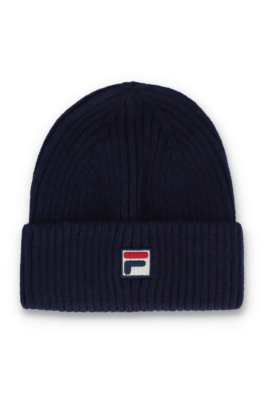 Fila Navy Ricco Ribbed Watchman Turn-Up Beanie -