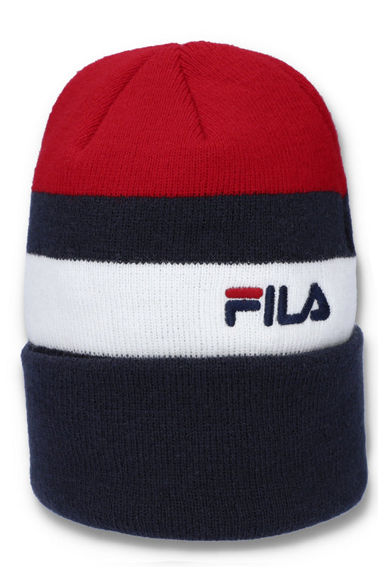 Peacoat Thames Flat Knit Turn Up Beanie - Peacoat