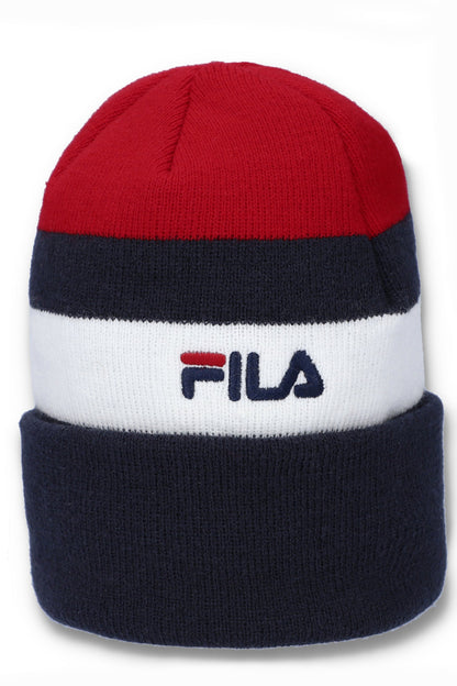 Peacoat Thames Flat Knit Turn Up Beanie - Peacoat