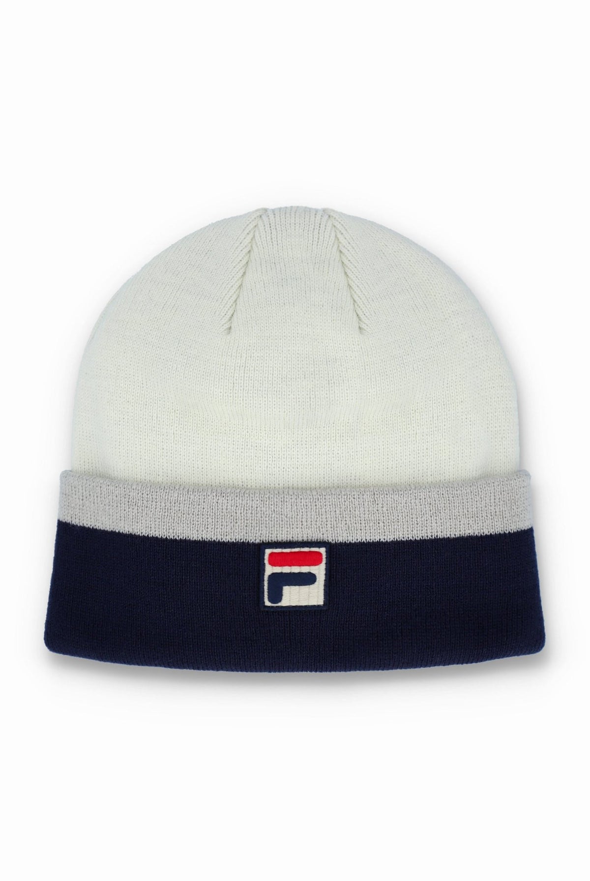 Multi Tone Turn Up Beanie - Navy