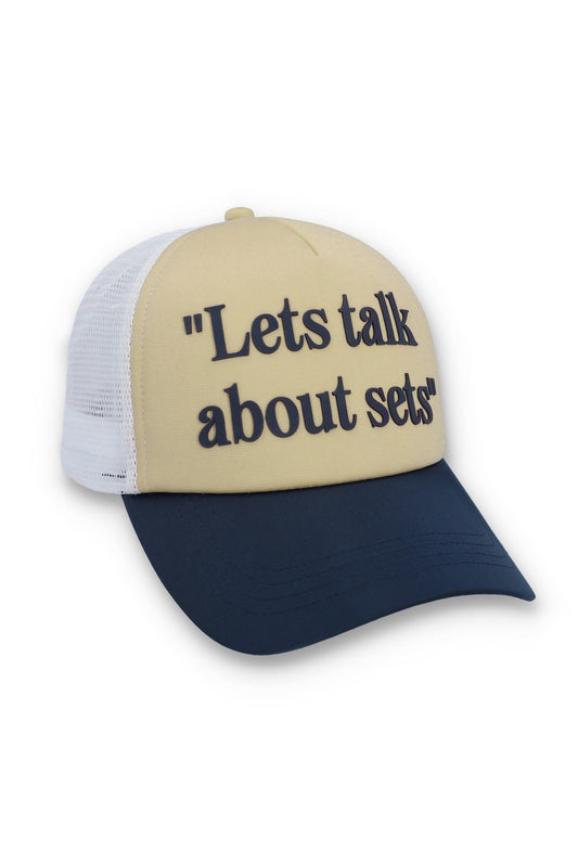 Classic Beige Addie Slogan Neoprene Mesh-Back Cap - Cambridge Cream