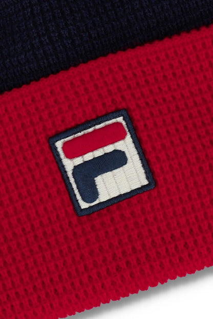 Fila Navy Rune Colourblock Turn-Up Beanie -