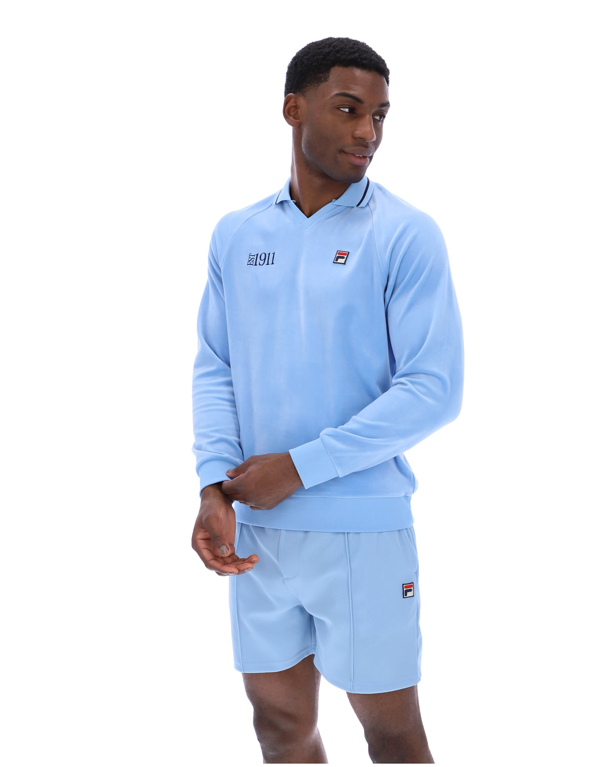 Frozen Fjord Alfredo 1911 Velour Raglan Long-Sleeve Top - Frozen Fjord