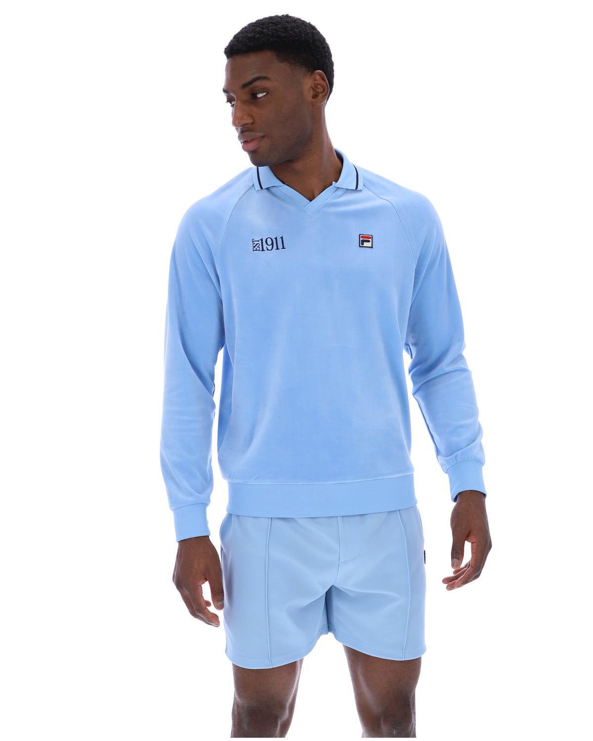 Frozen Fjord Alfredo 1911 Velour Raglan Long-Sleeve Top - Frozen Fjord