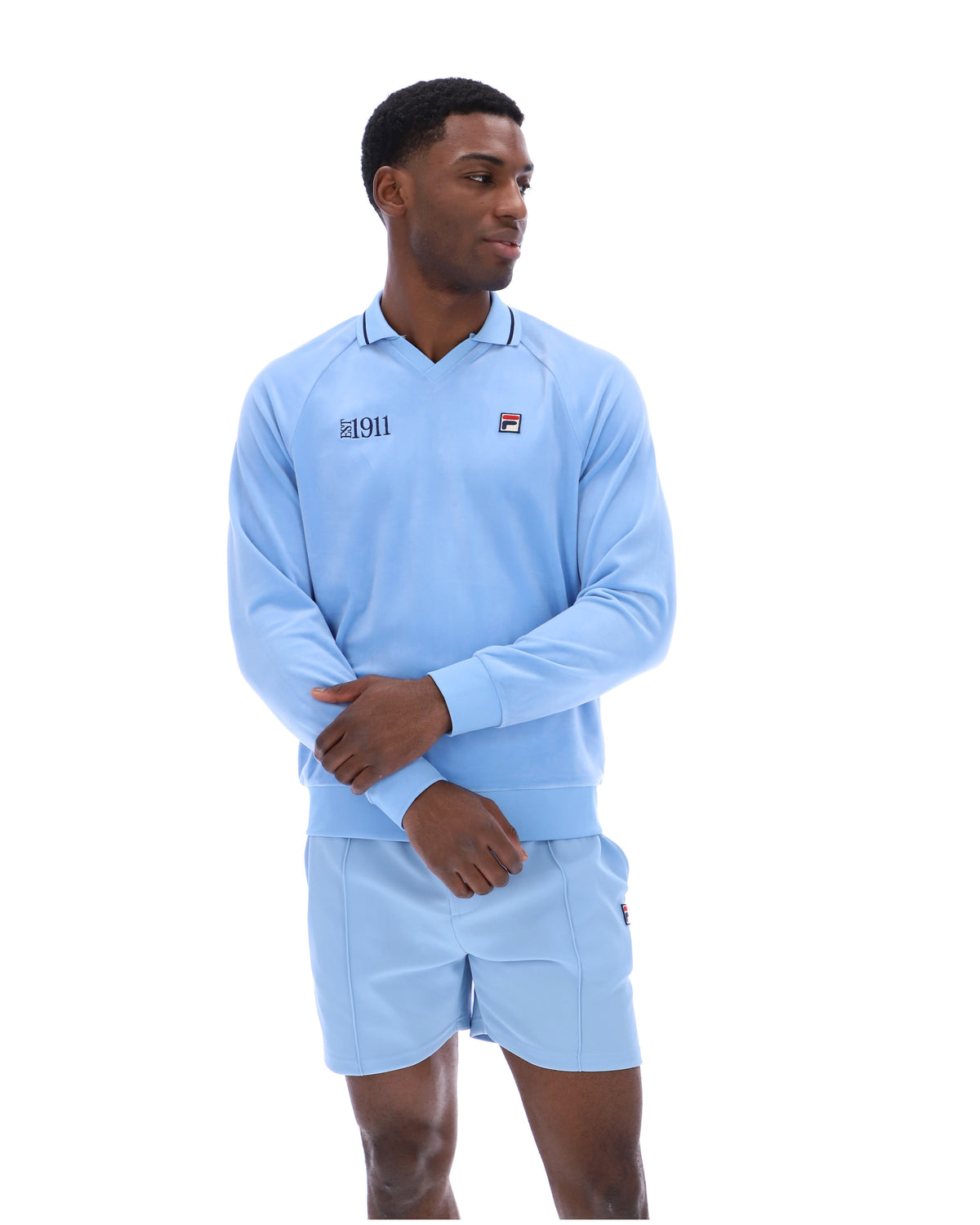 Frozen Fjord Alfredo 1911 Velour Raglan Long-Sleeve Top - Frozen Fjord