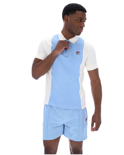 Frozen Fjord Pierro Zip Up Polo - Skyway