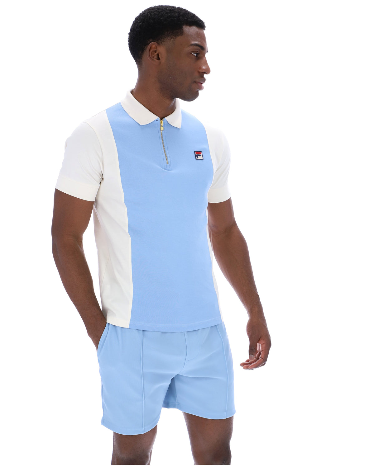 Frozen Fjord Pierro Zip Up Polo - Skyway