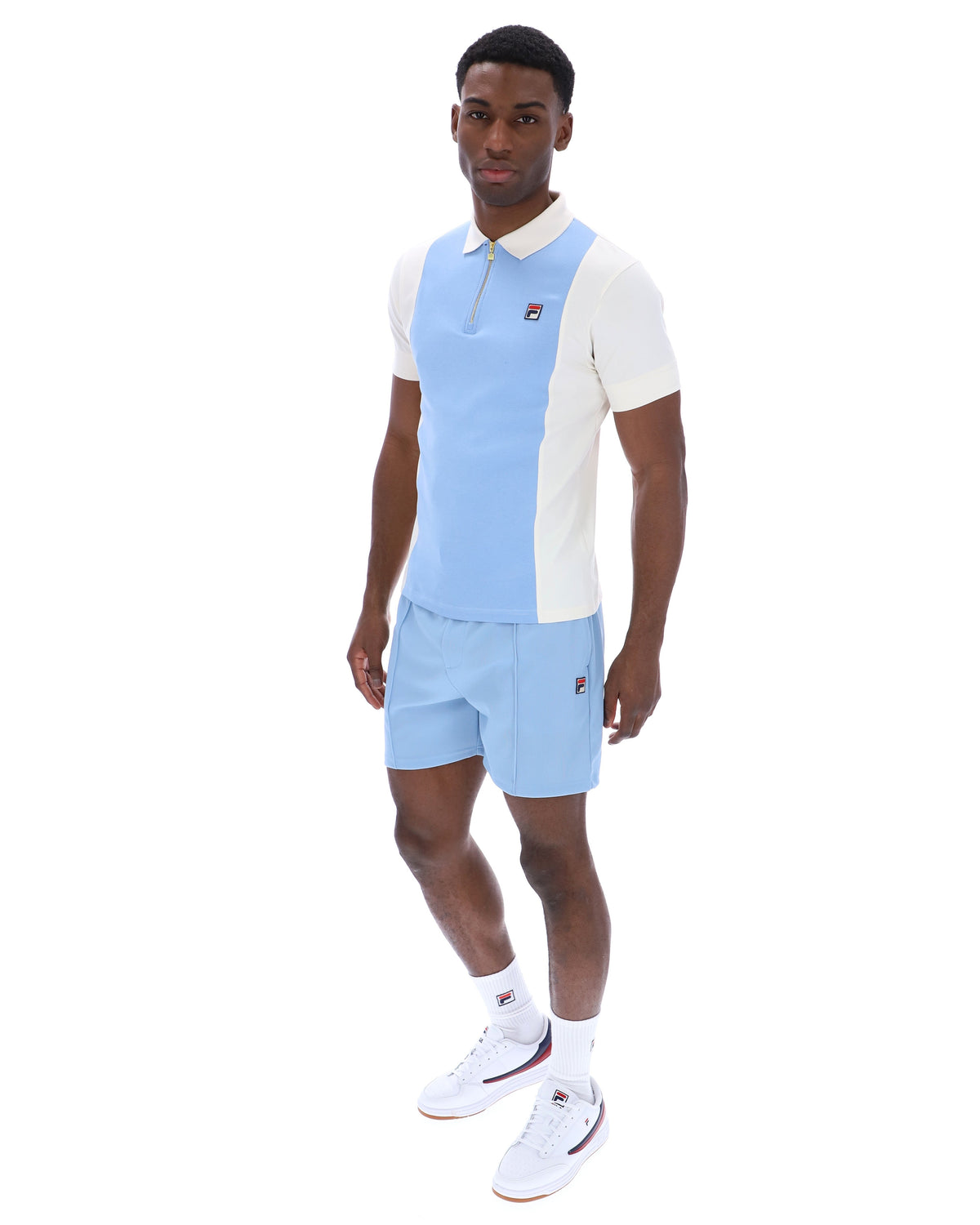 Frozen Fjord Pierro Zip Up Polo - Skyway
