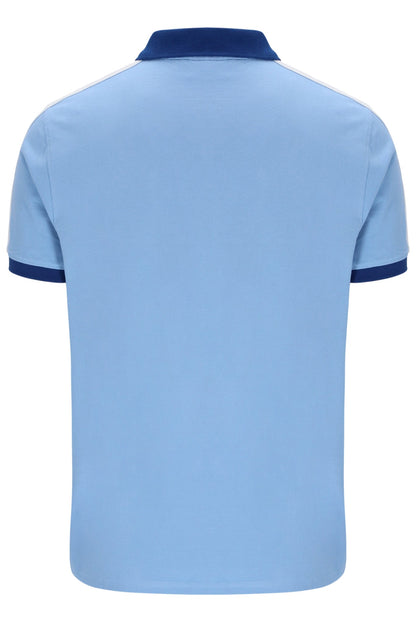 Frozen Fjord Mattia Contrast Panel Polo Shirt - Frozen Fjord