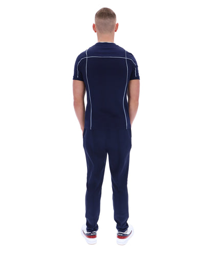 Fila Navy Terri T-Shirt with Contrast Piping - Bold Navy