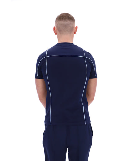Fila Navy Terri T-Shirt with Contrast Piping - Bold Navy