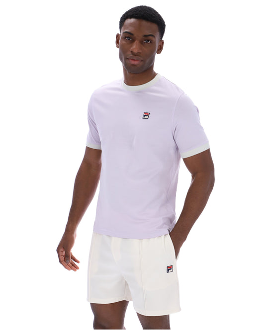 Misty Lilac Marconi Essential Ringer T-Shirt - Dusty Lilac