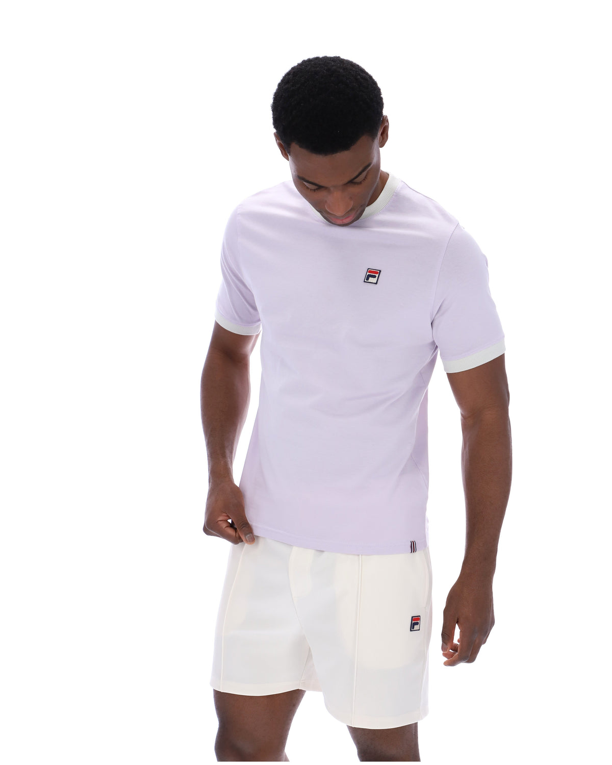 Misty Lilac Marconi Essential Ringer T-Shirt - Dusty Lilac