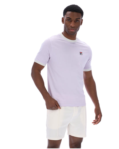 Misty Lilac Marconi Essential Ringer T-Shirt - Dusty Lilac
