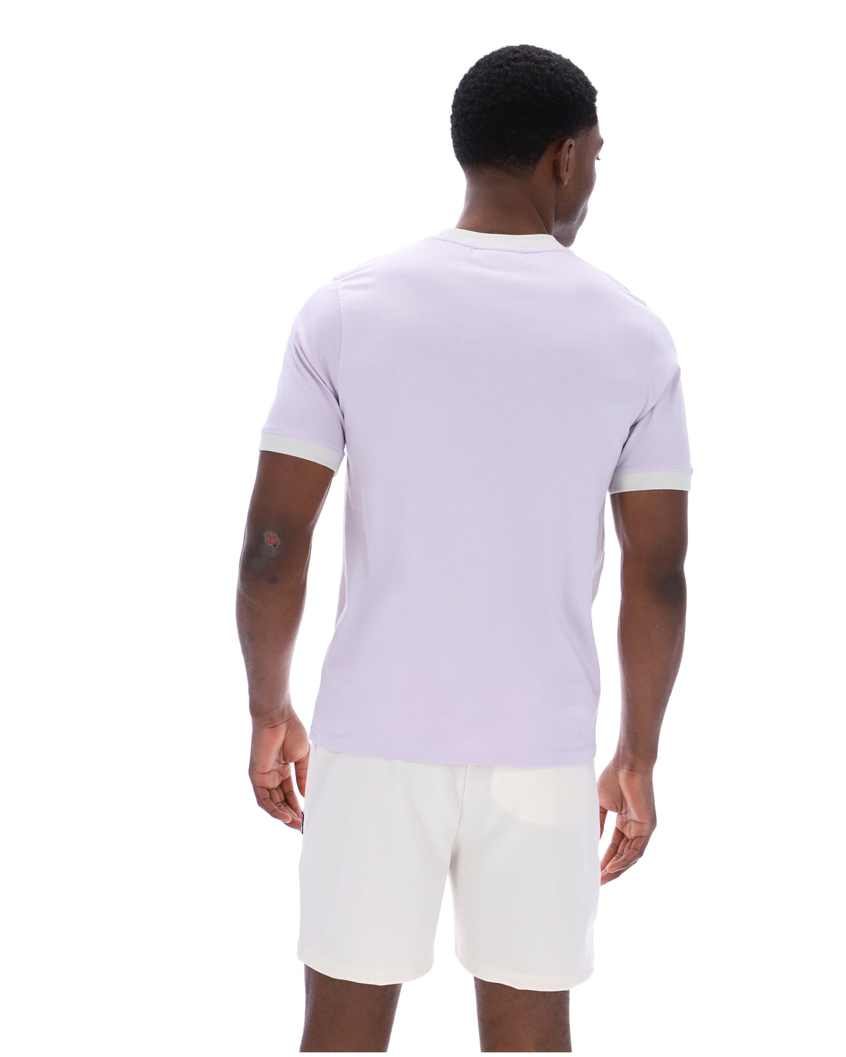 Misty Lilac Marconi Essential Ringer T-Shirt - Dusty Lilac