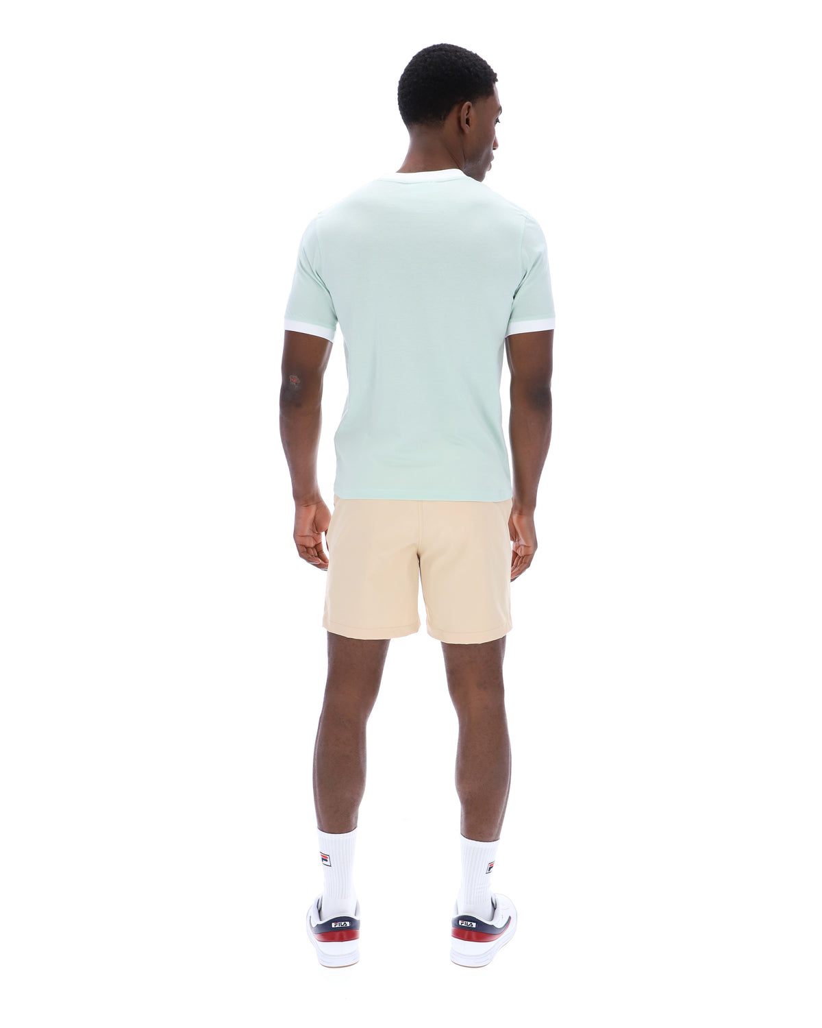 Surf Spray Marconi Essential Ringer T-Shirt - Mint Blue