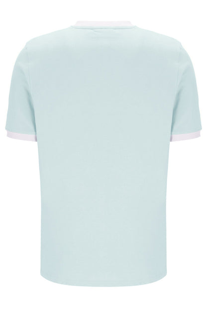 Surf Spray Marconi Essential Ringer T-Shirt - Mint Blue
