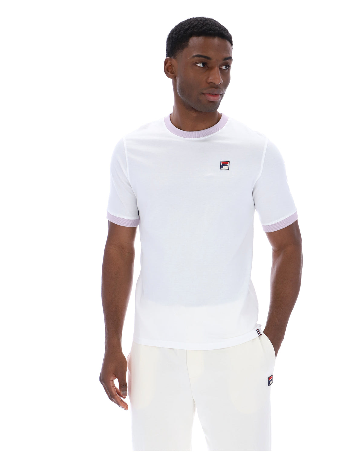 White Marconi Essential Ringer T-Shirt - White