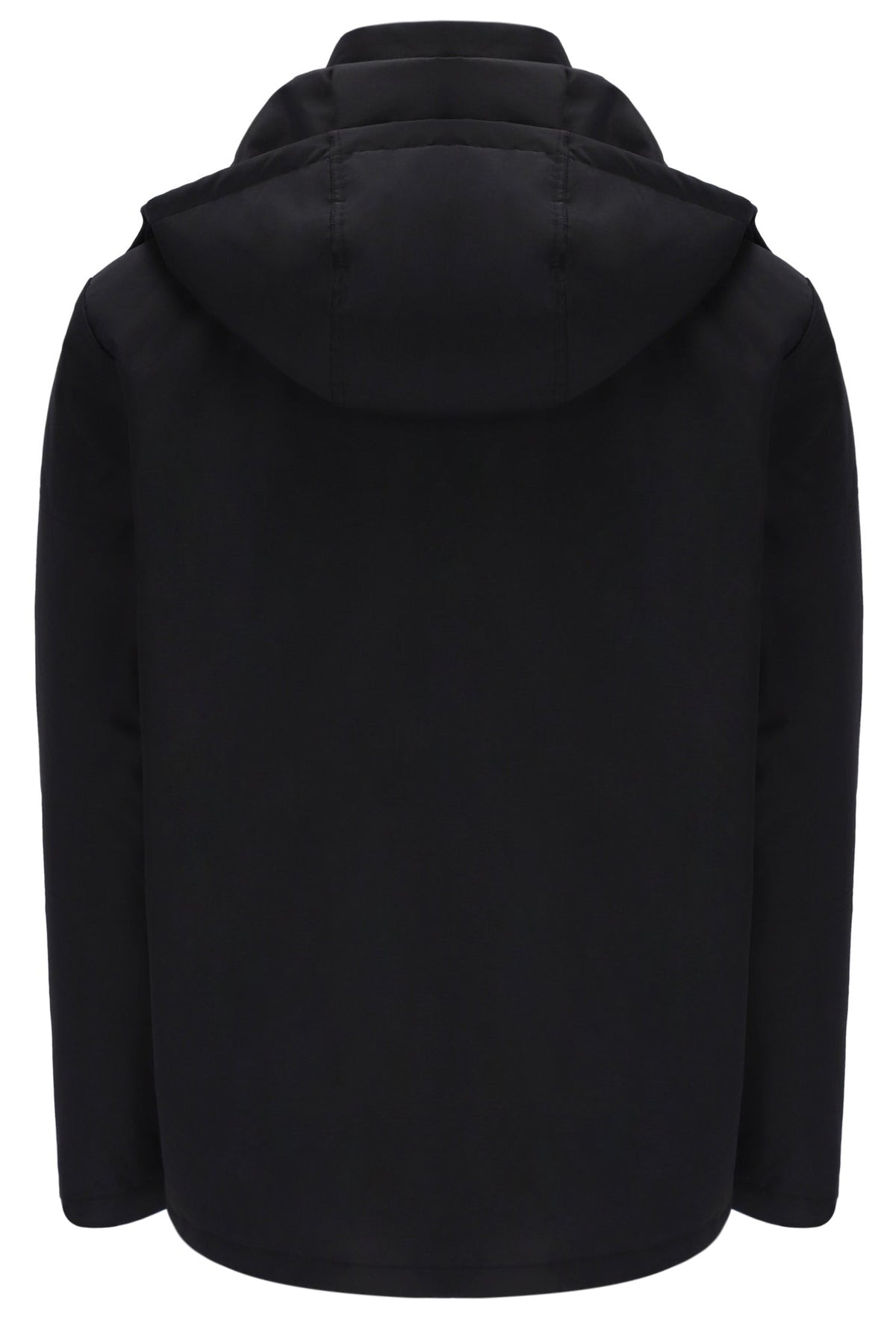 Black Liam Cargo Padded Jacket - Black