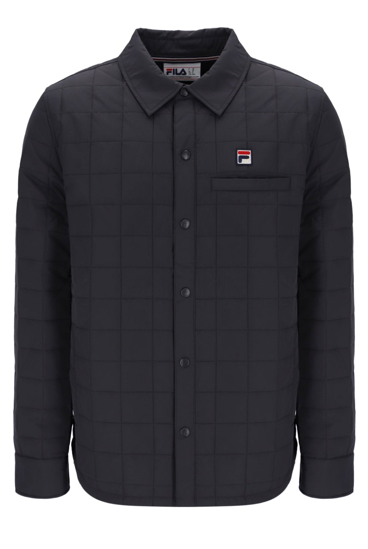 Charcoal Malcolm Lightly Padded Quilted Over Shirt - Charcoal