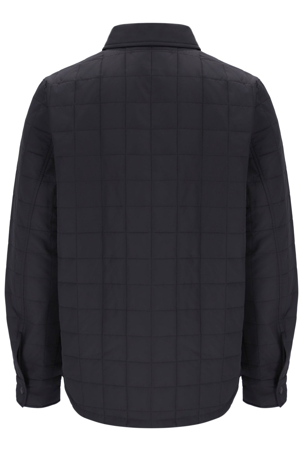 Charcoal Malcolm Lightly Padded Quilted Over Shirt - Charcoal