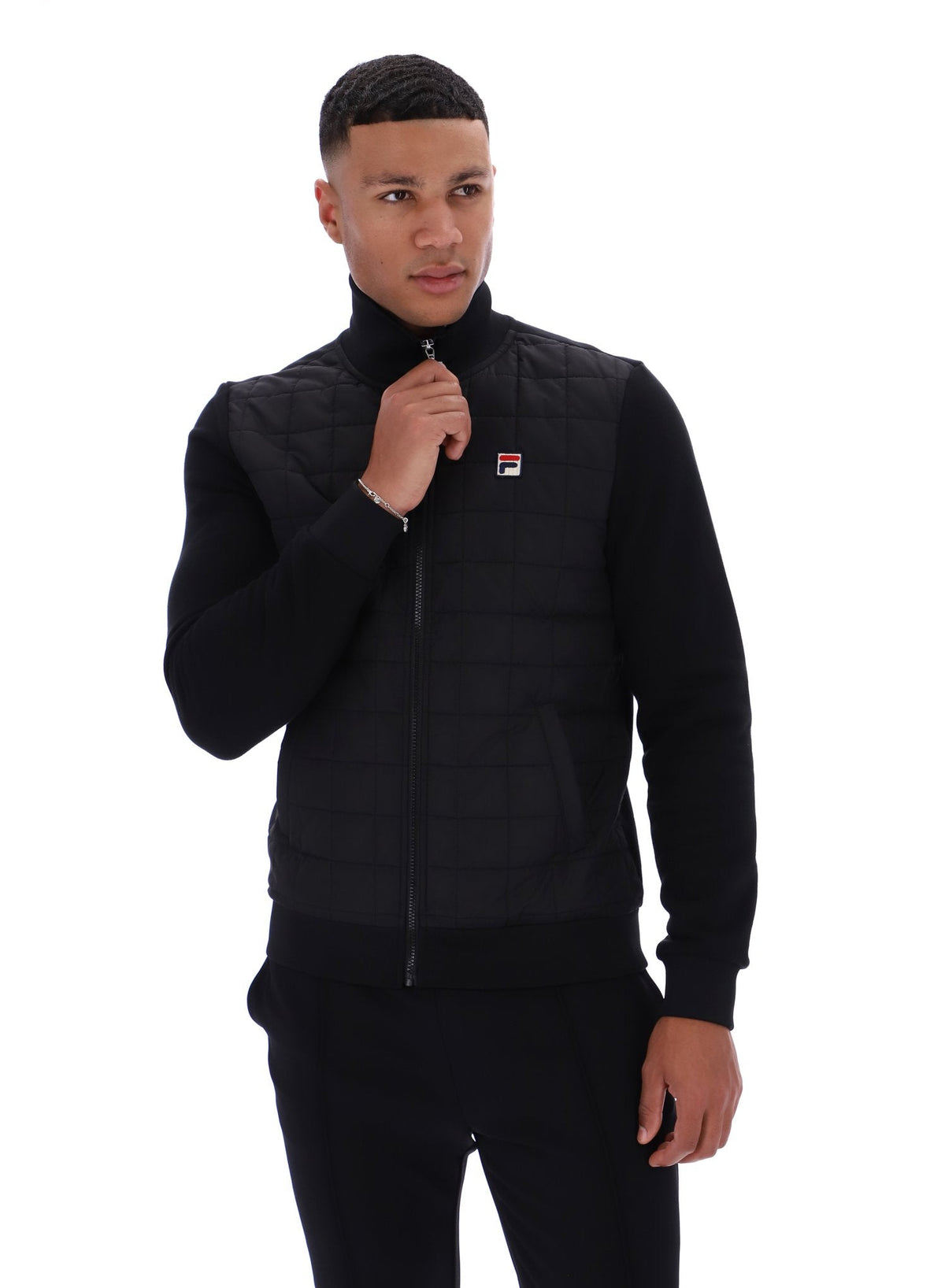 Black Moor Padded Front Jacket - Black