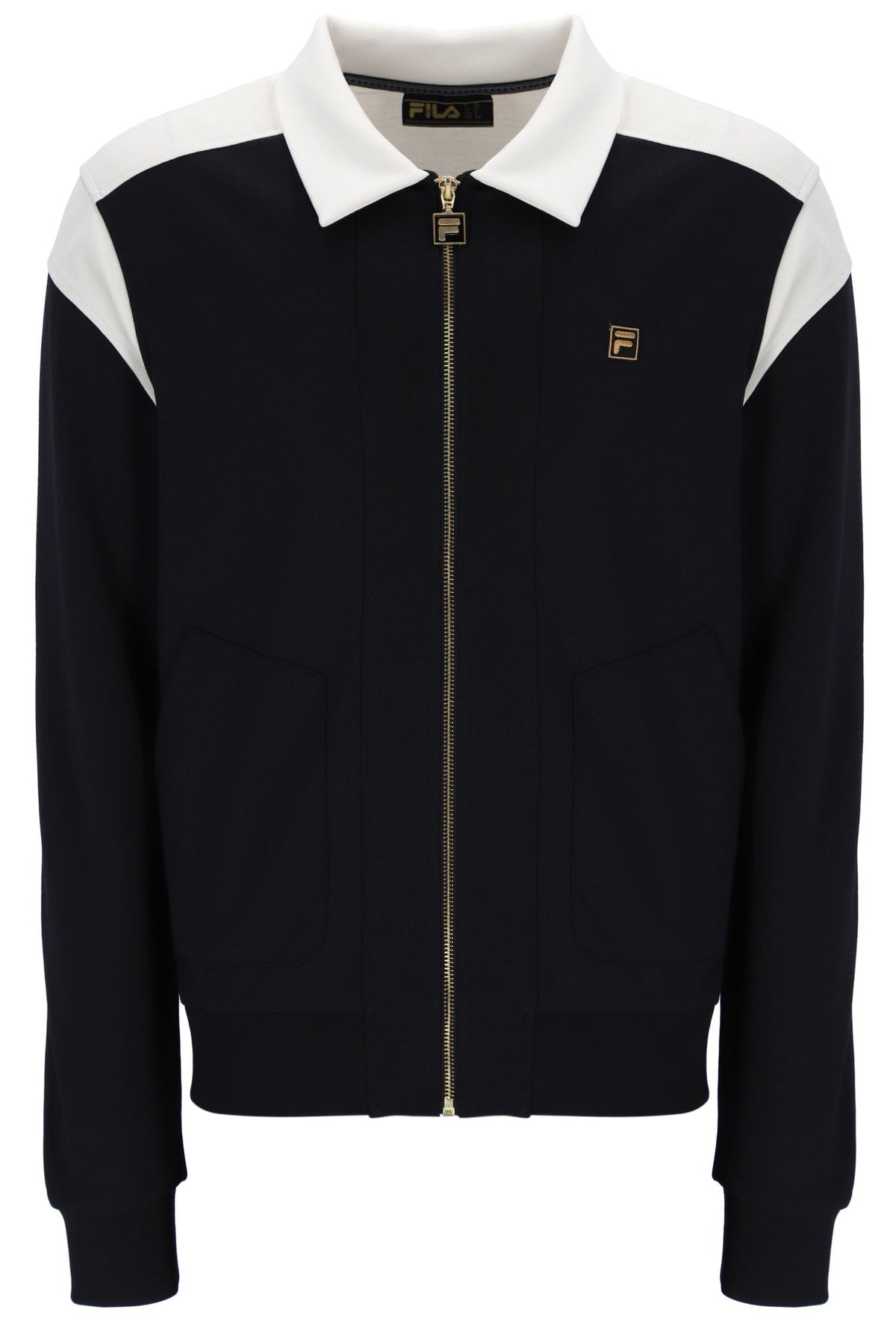Black Morton Full Zip Jacket with Contrast Panels - Black