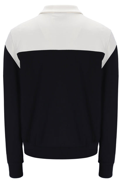 Black Morton Full Zip Jacket with Contrast Panels - Black