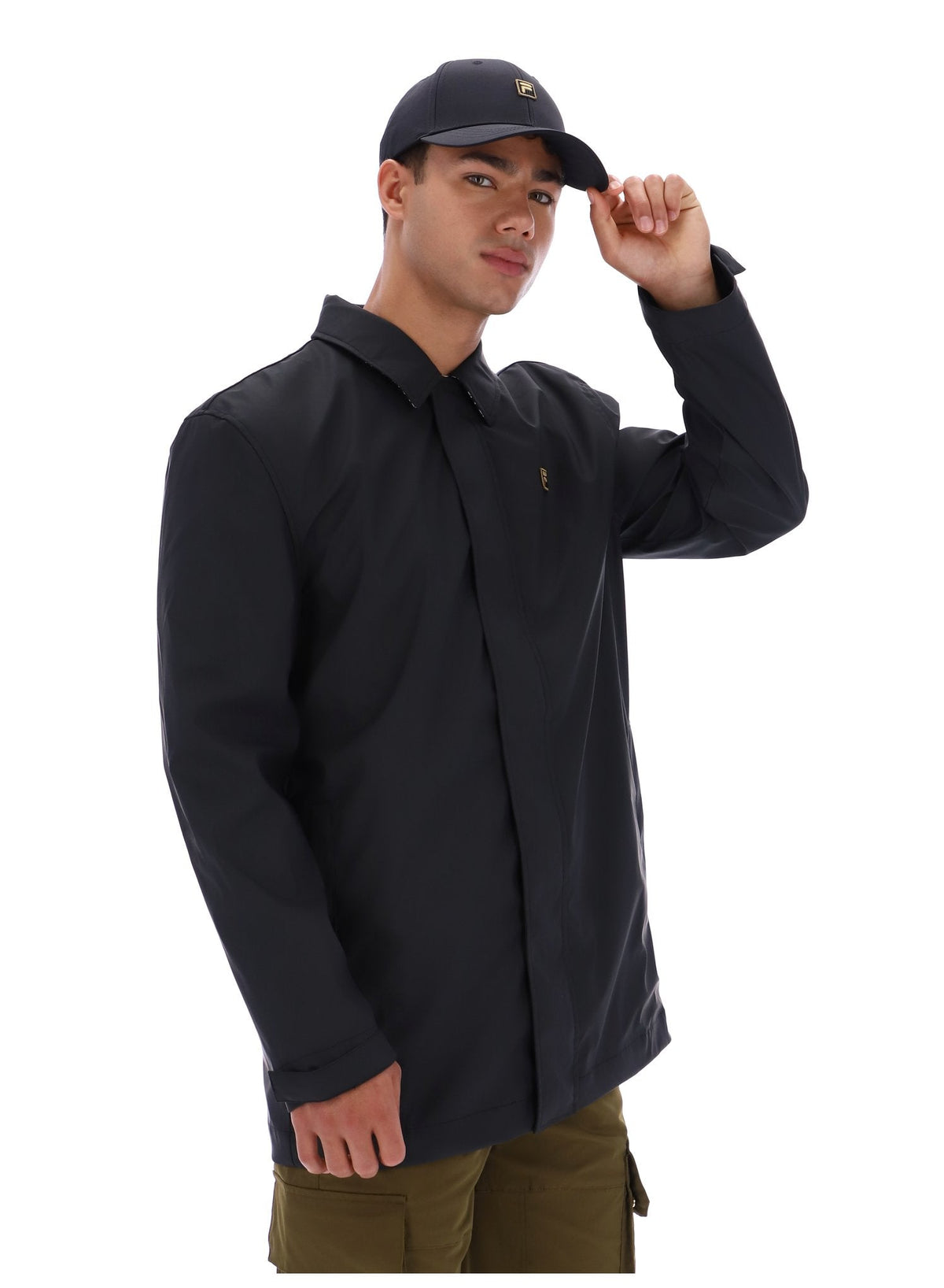 Black Sammy Full Zip Mac - Black