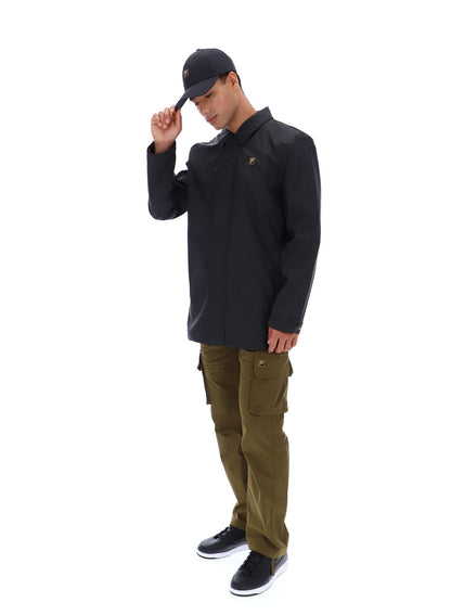 Black Sammy Full Zip Mac - Black