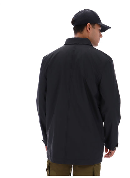 Black Sammy Full Zip Mac - Black