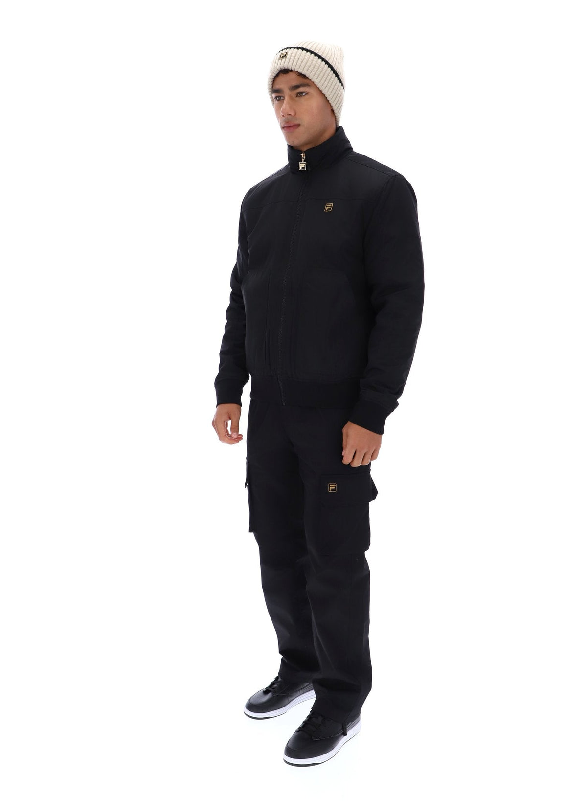 Black Etton Bomber Jacket - Black