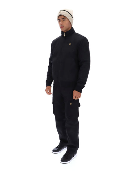 Black Etton Bomber Jacket - Black