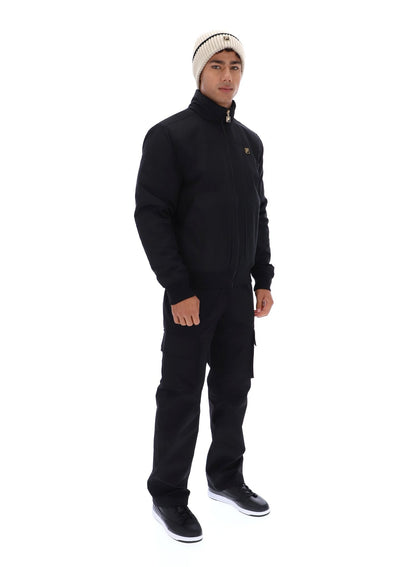 Black Etton Bomber Jacket - Black