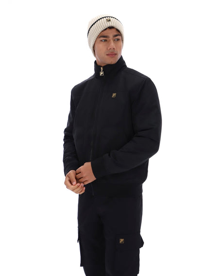 Black Etton Bomber Jacket - Black