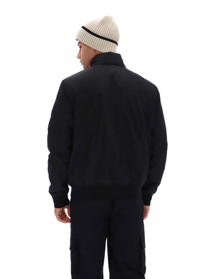Black Etton Bomber Jacket - Black