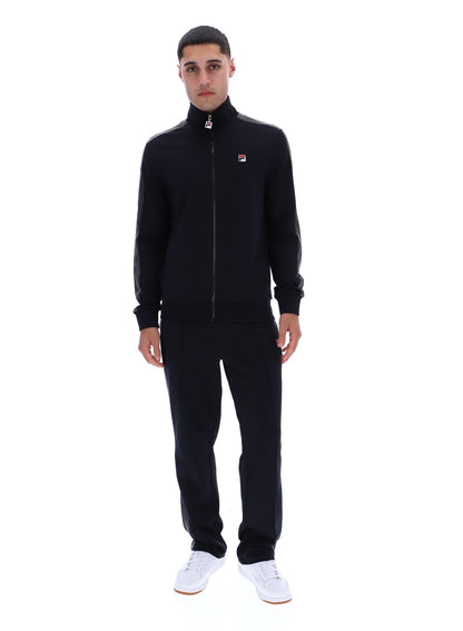 Black Keith Contrast Stitch Track Top - Black