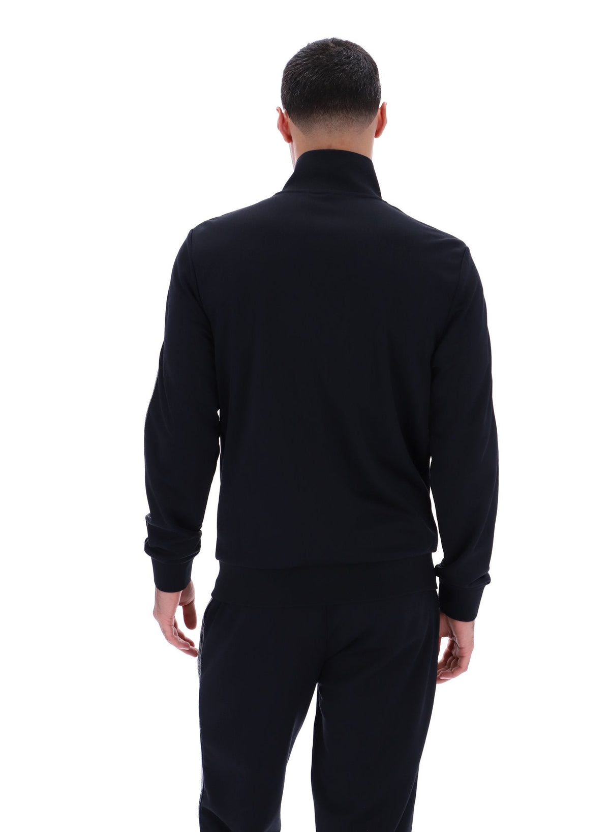 Black Keith Contrast Stitch Track Top - Black