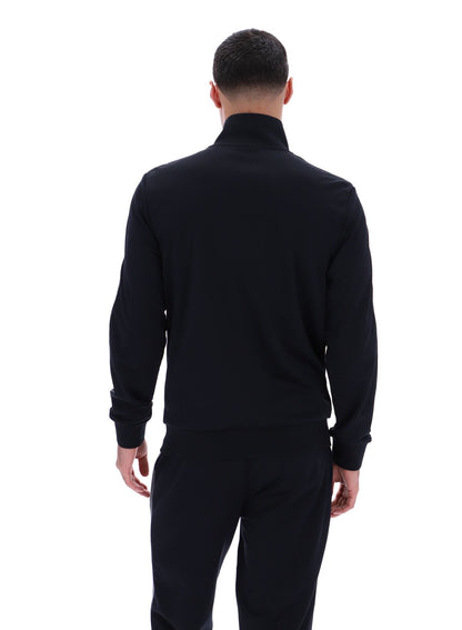Black Keith Contrast Stitch Track Top - Black