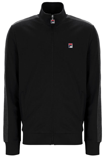 Black Keith Contrast Stitch Track Top - Black