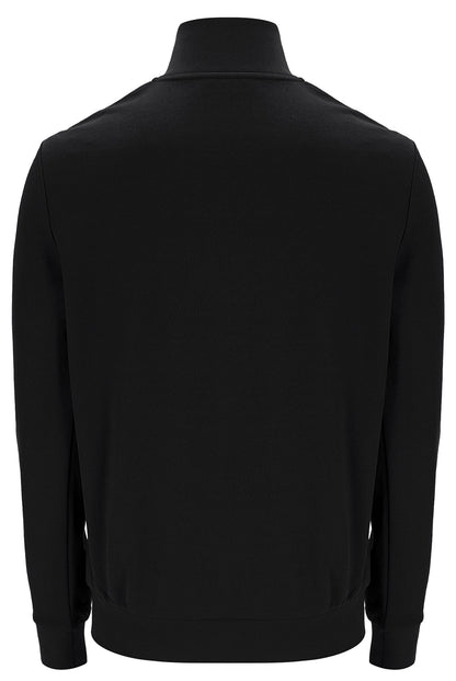 Black Keith Contrast Stitch Track Top - Black