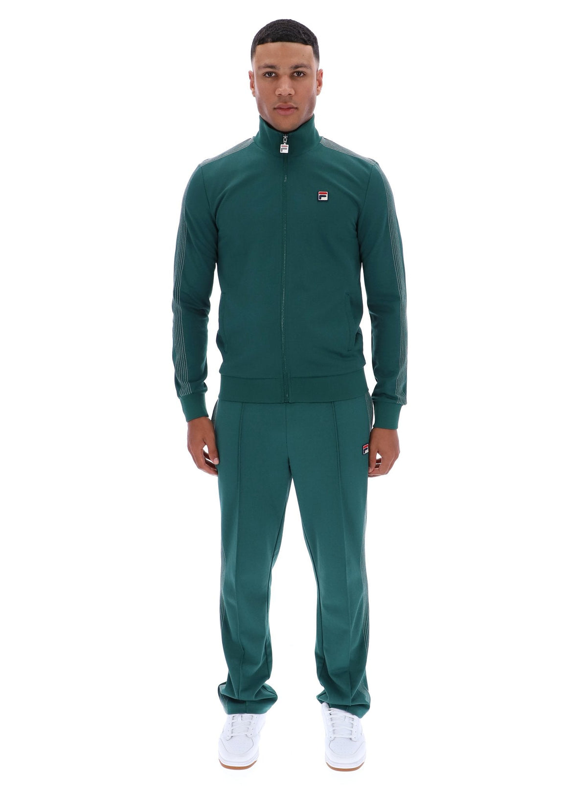 Rain Forest Keith Contrast Stitch Track Top - Rain Forest